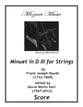 Minuet in D III Orchestra sheet music cover